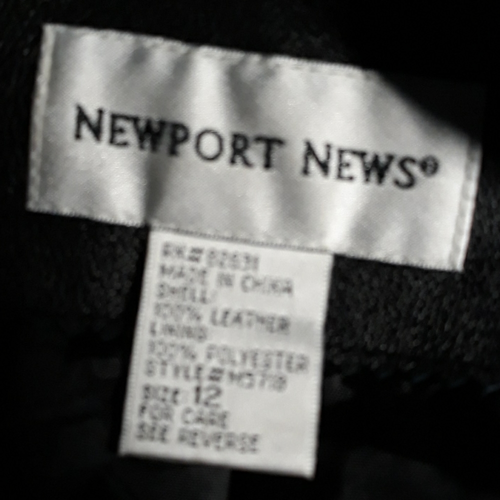 Leather Classic Tailored Two Button Jacket Size 12 - image 4